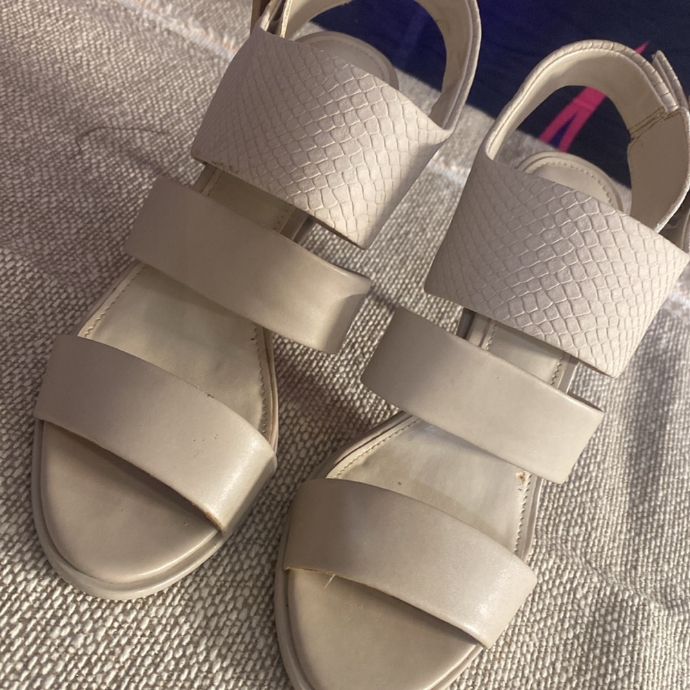 Calvin Klein Neutral Heels - Picture 3 of 8